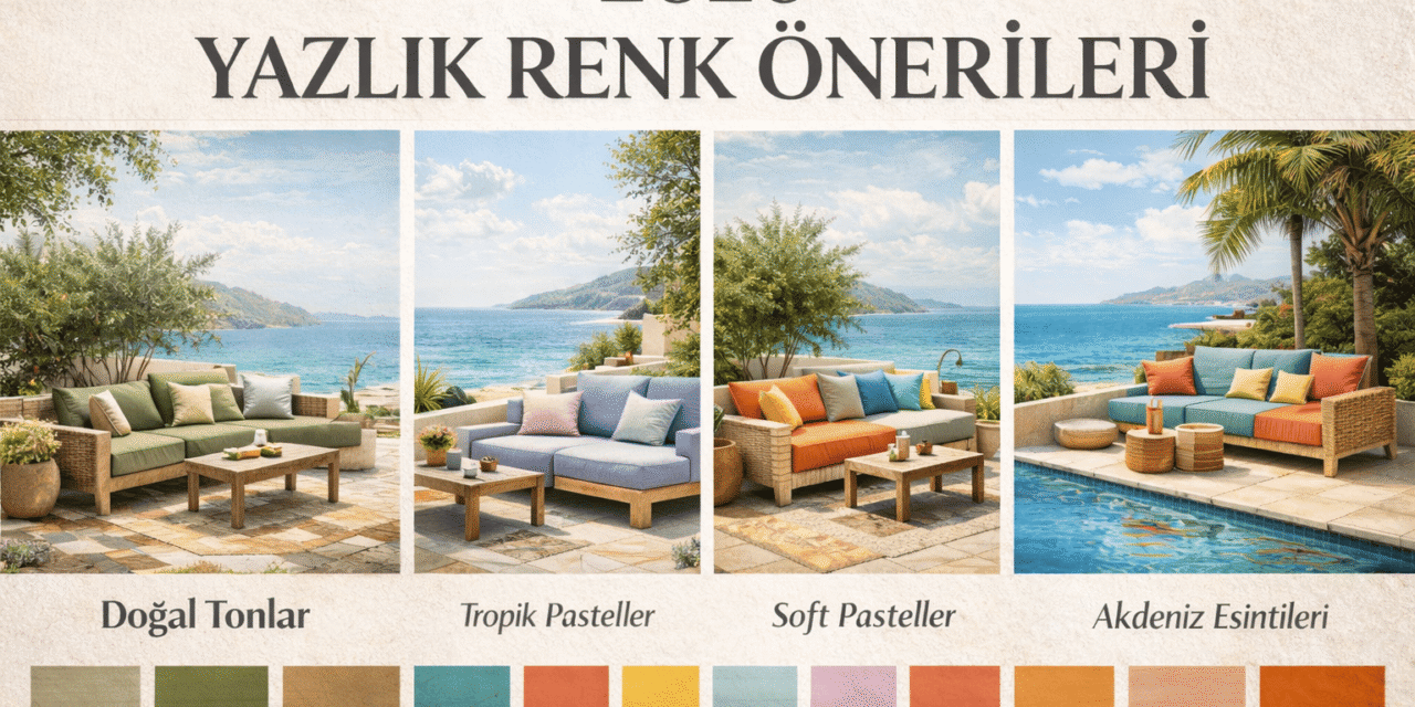 2026 Yazlık Evler için renk önerileri.